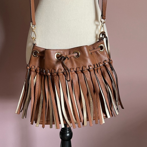 Michael Kors Bucket Bag with Fringe - Picture 2 of 11